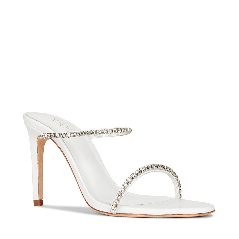 White raye Nina heels size 10